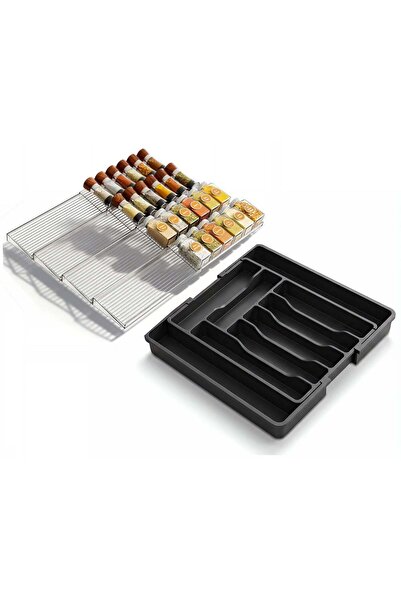 Generic Expandable Kitchen Drawer Organizer Set – Large Capacity Silverware D...