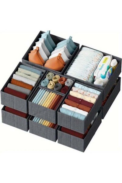 Generic Clothes Drawer Organizer, 12-Pack Dresser Organizer Bins for Nursery,...