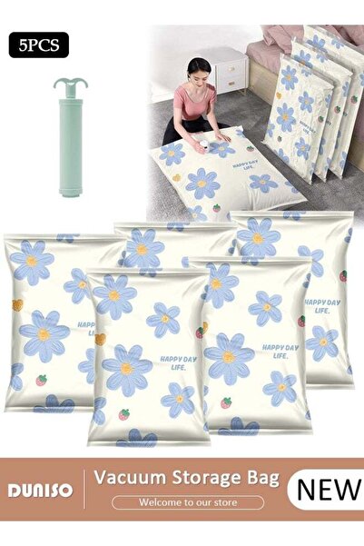 Generic Large Vacuum Storage Bags,5 Pcs Extra Large Size,With Zip & Manual Pu...