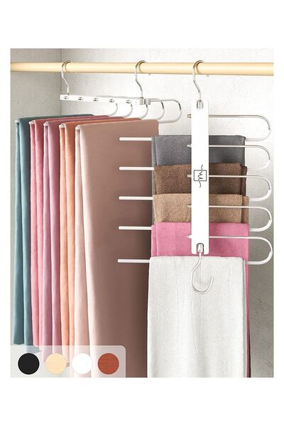 Generic MahMir Magic Pants Hangers Space Saving Closet Hangers 5 Layers 2 Use...