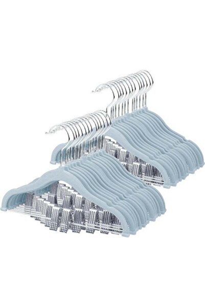 Generic 11.8'' Baby Velvet Hangers With Movable Clips, Non-Slip Kids Felt Han...