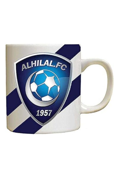 Generic Ceramic Mug of coffee or tea with Alhilal logo, fixed colors - Design...