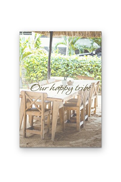 OEM Poster Cardboard 250g A4 Our Happy Tribe, Motivational wall decor, A4