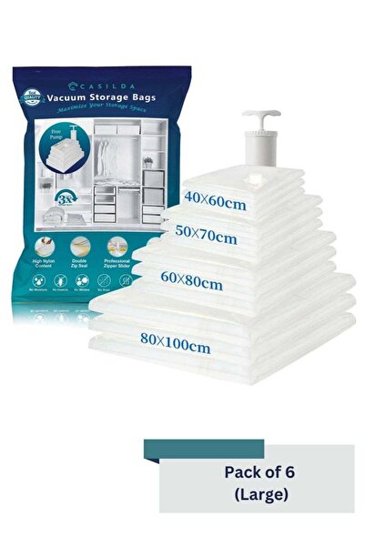 Generic Casilda Space Saver Vacuum Storage Bags with Hand Pump, Vacuum bag Re...