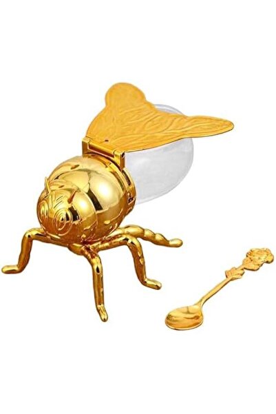 Generic Bee Shaped Honey Jar Sugar Pots with Spoon, Modern Decorative Condime...