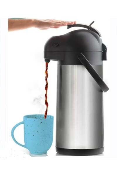 Generic Coffee Carafe Thermos 2.5L Stainless Steel Insulated Thermal Flask. P...