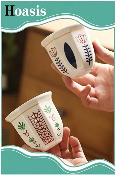 Generic 2PCS Ceramic Coffee Mugs, Espresso Cups for Turkish Tea Cappuccino La...