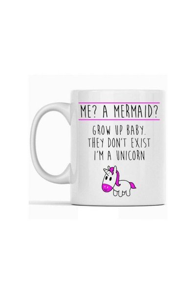 Generic "Me? A Mermaid? Please, Grow Up! I’m a Unicorn: A Whimsical Mug for I...