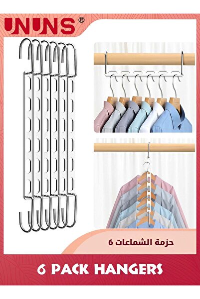Generic 6 Pack Metal Magic Hangers Space Saving Hangers Hold Up to 30lbs For ...