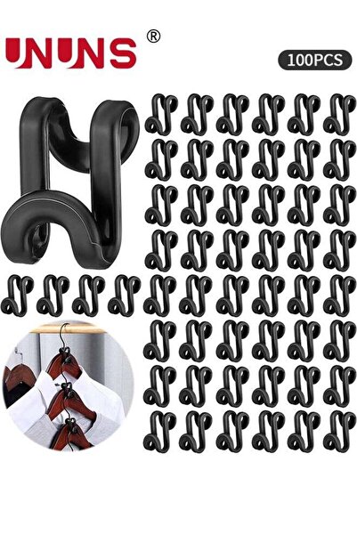 Generic Space-Saving Clothes Hanger Hooks,100 Pack Heavy Duty Cascading Cloth...