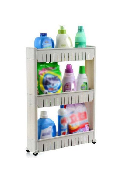 Generic 3 Tier Storage Rack Storage Tower White