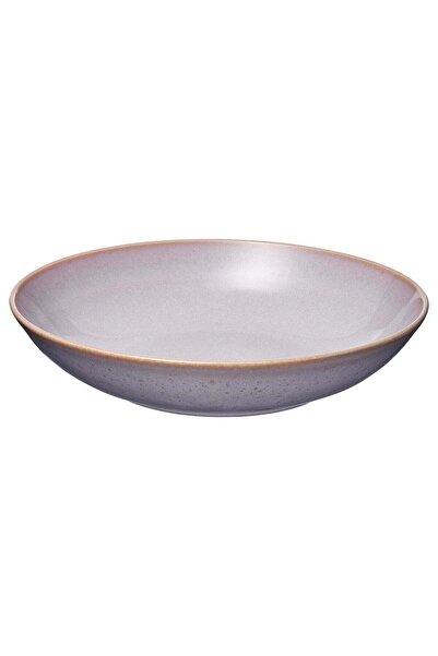 Generic Deep Plate / Pasta Bowl, Glazed Stoneware, Lavender/Light Pink, 23 cm