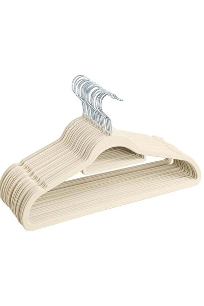 Generic Red Dot Gift® 10-Pack 42cm Ivory Non-Slip Velvet Hangers - Slim Space...