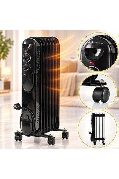Infiniteea ™   Ηλεκτρική Θερμάστρα Λαδιού, 1500 W, 7 Στοιχεία, 110 χιλ. x 580...