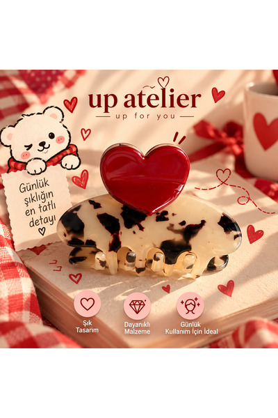 Up Atelier Heart-Shaped Latch Buckle 6cm