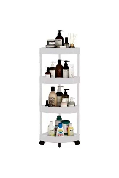 Generic Corner Storage Shelf,Kitchen Triangle Storage Rack with Wheels,Corner...