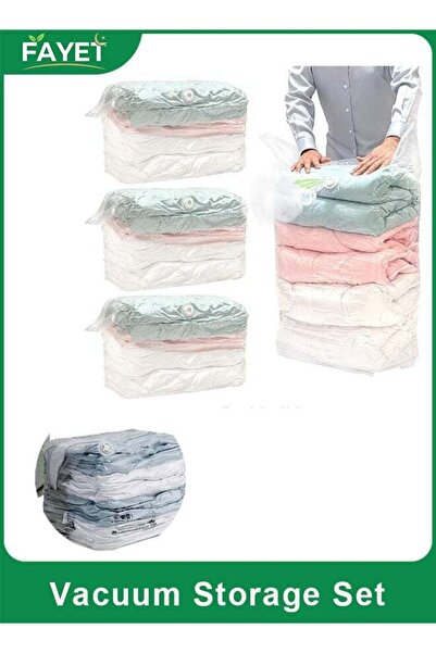 Generic 4 Pack Cube Vacuum Storage Bags Combo (1 Jumbo 80x100x32cm + 3 Medium...