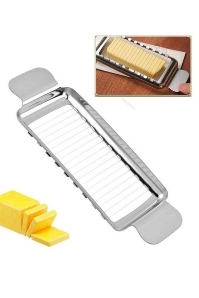 Generic Stainless Steel Butter & Cheese Slicer–18 Wire Cutter for Perfect 1/4...
