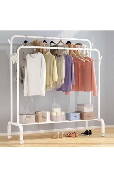 Generic Clothes Organizer Clothes Hanger Clothes Rack Free Standing Metal Clo...