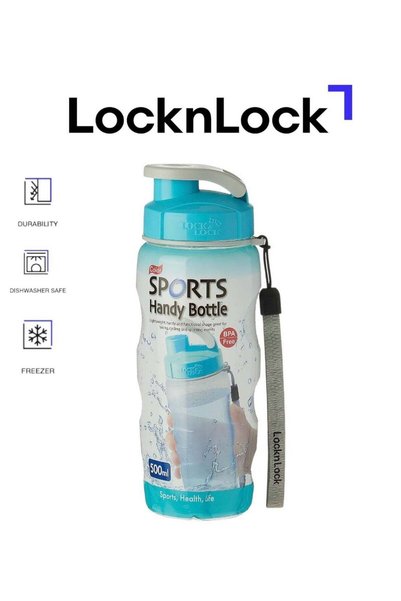 Generic LocknLock 500ml Color Sports Handy Bottle - Blue, Collapsible, Lightw...