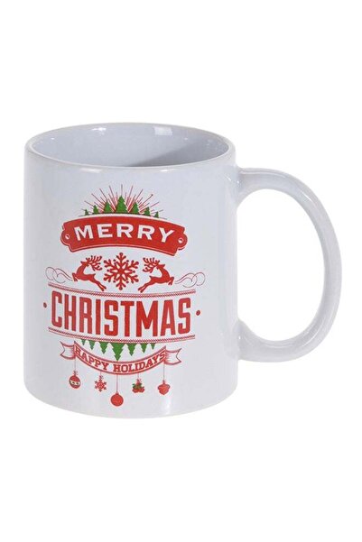 Generic Merry Christmas Printed Mug White/Red/Green