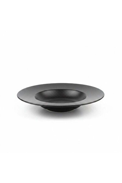 Generic Barlee 27cm Matte Black Ceramic Deep Dinner Plate, Soup Plate