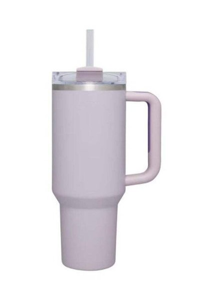 Generic Stainless steel vacuum cup with lid and straw for ice and cold drinks