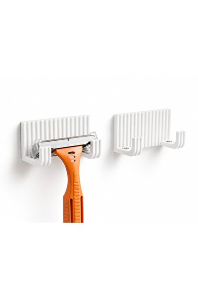 OEM Set de 2 suporturi de perete pentru aparate de ras, organizatoare de baie...