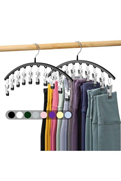 Generic 2Pcs Windproof Non-Slip Socks Pants Hanger |Stainless Steel Underwear...