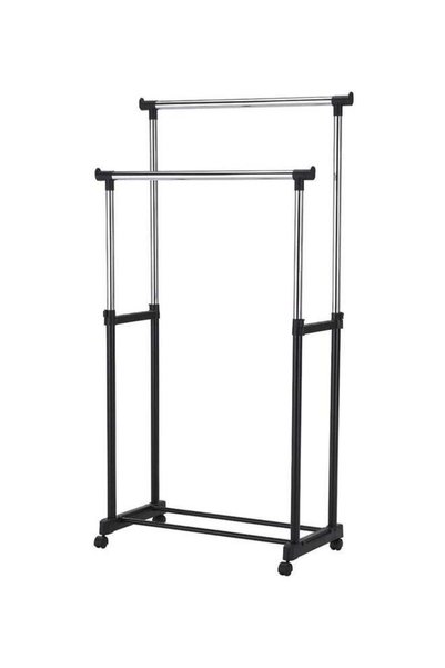 Generic Garment Rack - M Black/Silver Medium