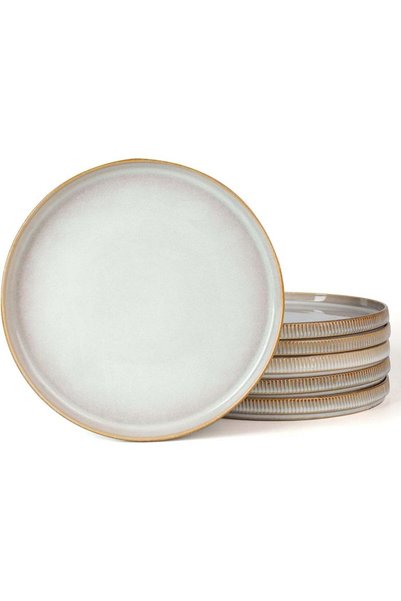 Generic famiware Star Dinner Plates Set for 6, 10-Inch Scratch Resistant Ston...