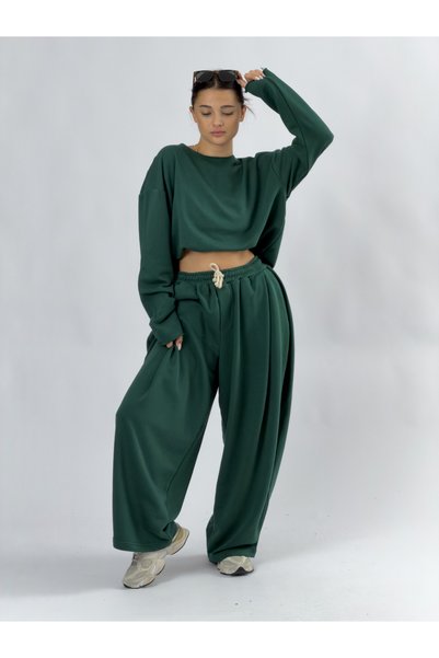 COCOPELLI Σχέδιο Oversize Πράσινο Γυναικείο Κοστούμι COC3504