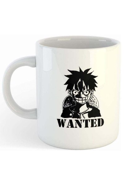 Generic Mug with one piece Wanted design printing