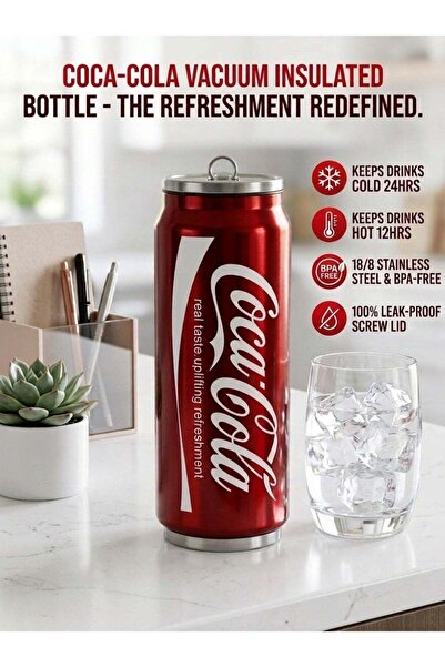 Generic 500ml Coke Can Shaped Stainless Steel Insulated Water Bottle, Double ...