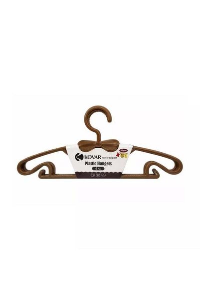 Generic Heavy Duty Non Slip Bow Design Plastic Flexible Clothes Hangers Set- ...