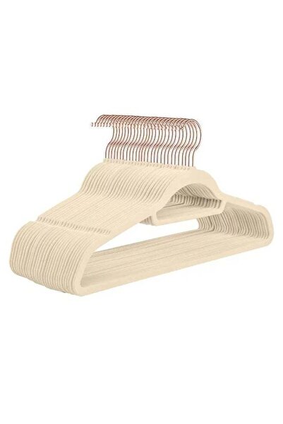 Generic 50Pcs Non-Slip Velvet Hangers, Seamless Flocked Clothes Hangers