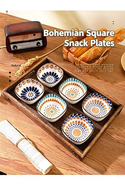 Generic BS Six-Piece Dipping Bowl Set | Oil-resistant and easy to clean, micr...