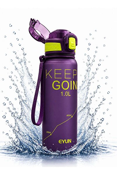 Generic 1000ml BPA Free EYUN Water Bottle with Water Level Scale, Leak Proof ...