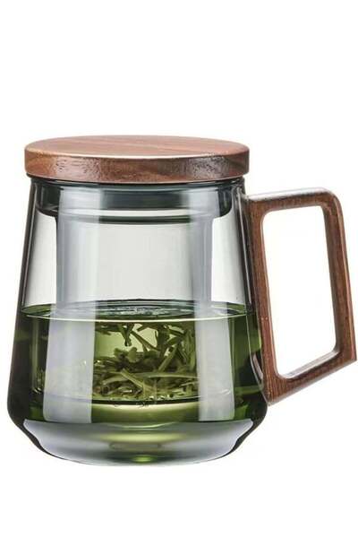 Generic Tea separation cup, Tea Cup with Infuser and Lid, Glass Infusion Mugs...