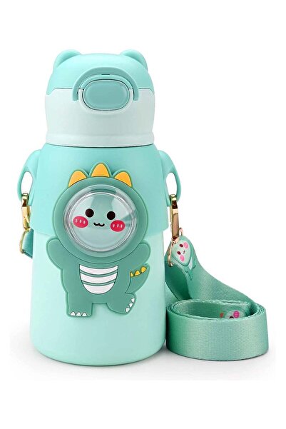 Generic 520ml Kids Water Bottle with Straw, Stainless Steel Drinking Bottle w...