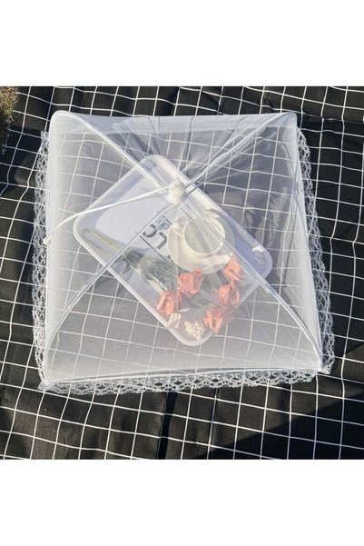 Generic Mesh Food Cover Reusable and Collapsible Umbrella Net Food Tents Pop-...