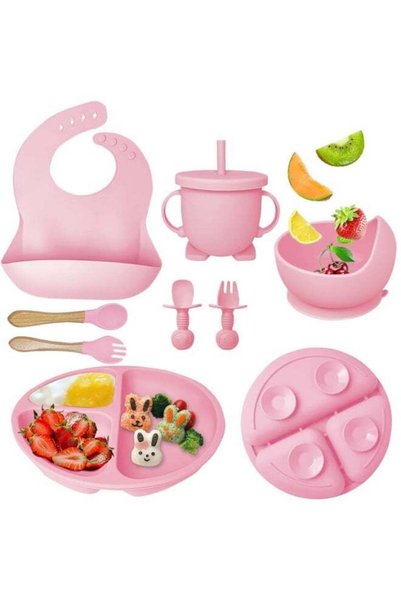 Generic Baby Feeding Set, Baby Led Weaning Supplies with Suction Bowl Divided...