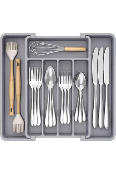 Generic Expandable Drawer Utensil Organizer | Kitchen Extendable Cutlery Tray...