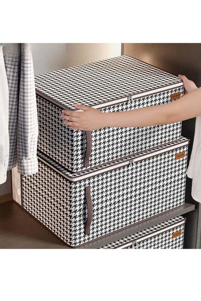 Generic 2-Piece Large Capacity Foldable Clothes Organizer With Reinforced Handle