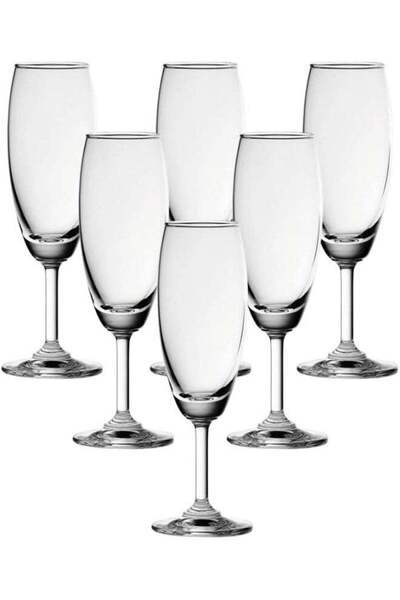 Generic Ocean Classic Champagne Flute Glass, 185Ml, Set Of 6, 501F07, Flute G...