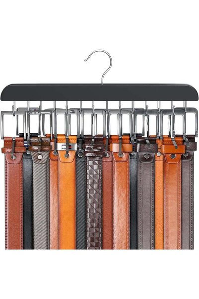 Generic Belt Hanger for Closet Max 42 Belts, Belt Organizer Closet Accessorie...