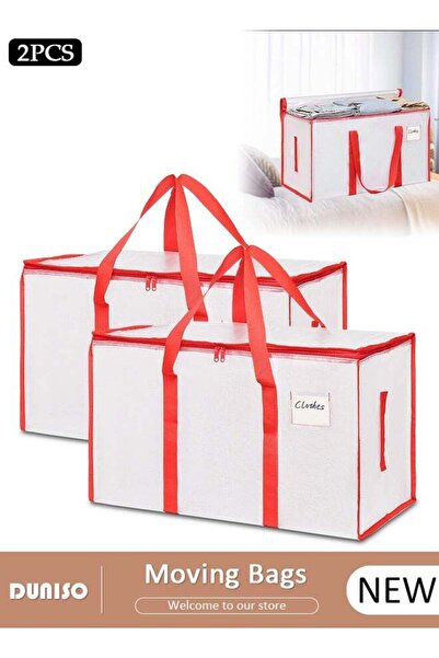 Generic 2PCS Large Moving Bags, Large Storage Bag with Backpack Straps Strong...