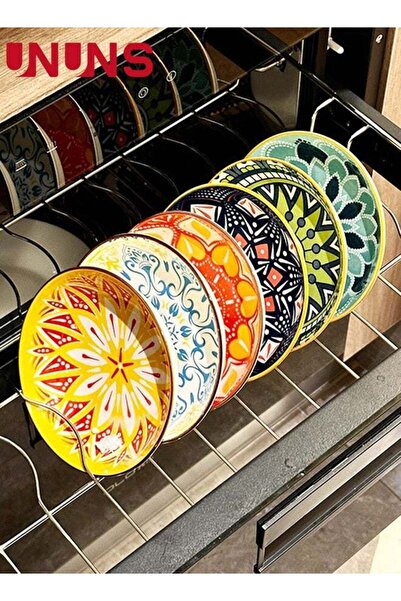 Generic 6PCS Ceramic Appetizer Plates,Colorful Dinner Plates Set,5.7 Inch Cer...