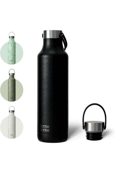 Generic Bottle Bottle 600Ml Insulated Water Bottle With Handle Hiking Drink F...