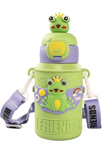 Generic 450ml Kids Stainless Steel Insulated Water Bottle – Cute Cartoon Ther...
